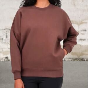 TUFF Athletics NWT Ladies' Fleece Crewneck Brown Size XL